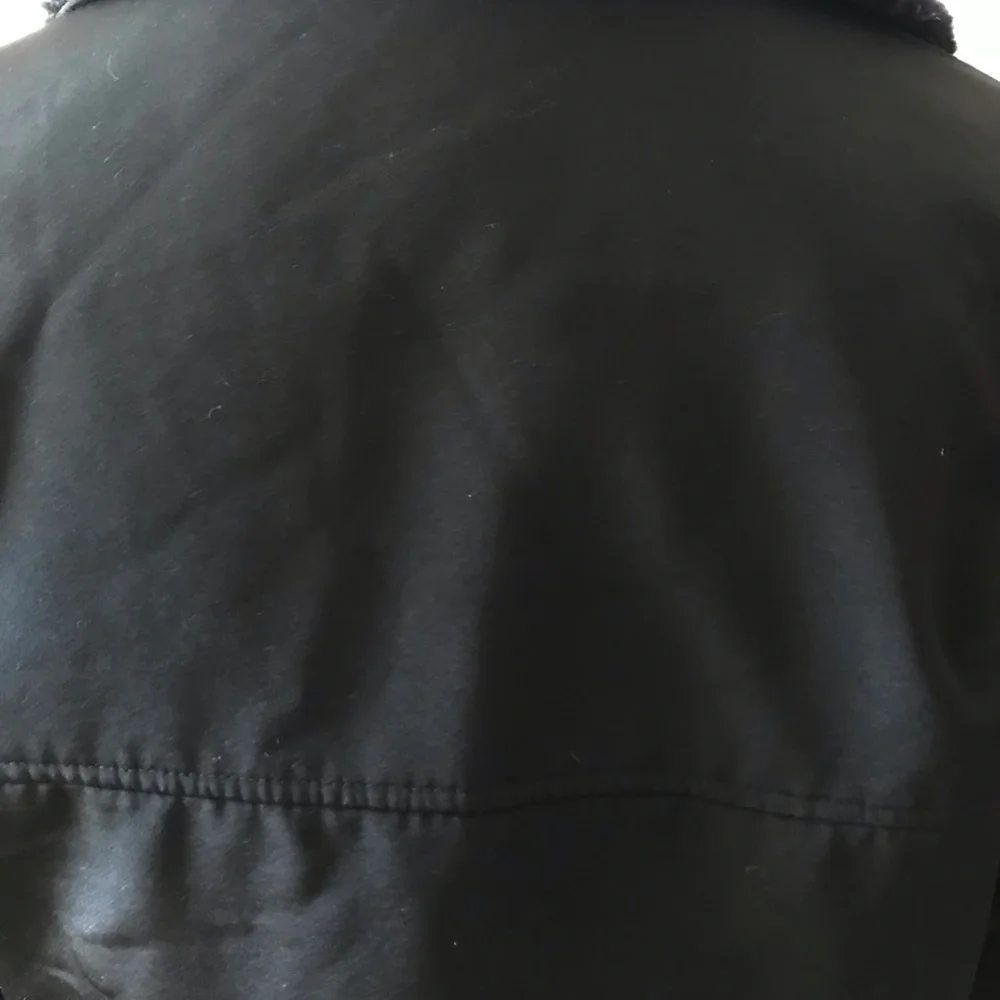 Port Authority Button Coat with Black Sherpa Collar Size 8